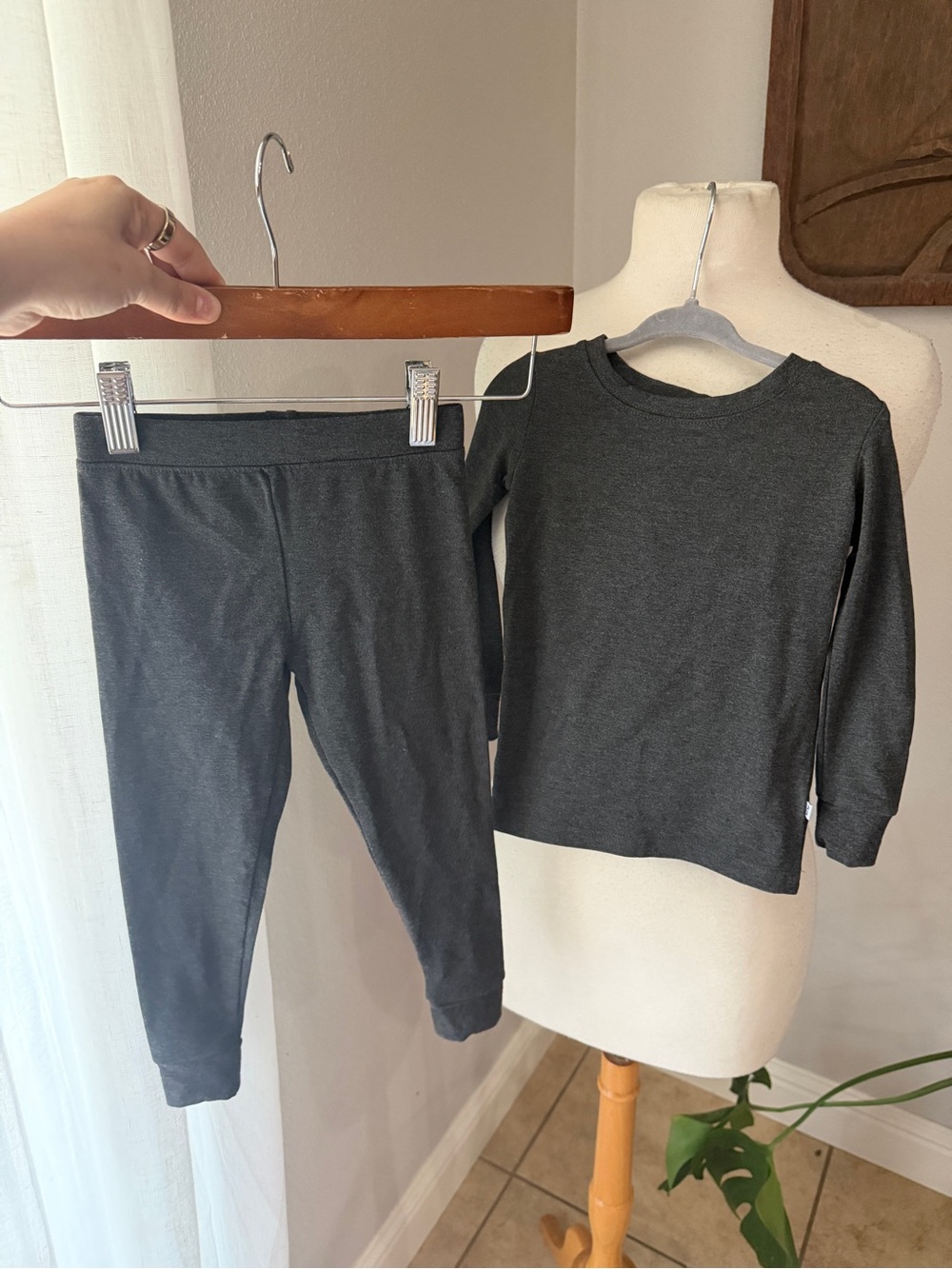 Little Sleepies Charcoal Bamboo Two-Piece Pajama Set 2T